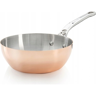 De BUYER Hlboká medená panvica na indukciu 24 cm