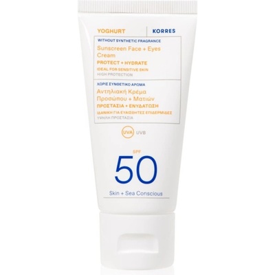 Korres Yoghurt ochranný krém na obličej a oční okolí SPF 50 50 ml