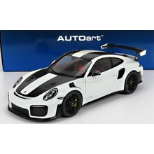 Autoart Porsche 911 991 2 Gt3 Rs Weissach Package 2019 Black Rims Bílá Černá 1:18