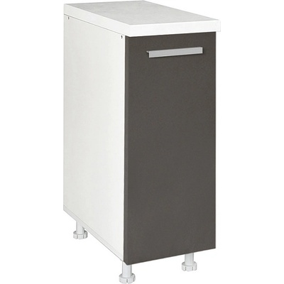 Matis Кухненски шкаф долен с една врата in d30 сив