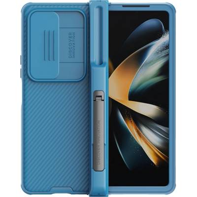 Púzdro Nillkin CamShield Pro silikónové so stojanom na Samsung Galaxy Z Fold 4 modré