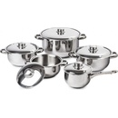 4Home sada riadu Destiny, nerezové pokrievky 10 ks