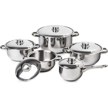 4Home sada riadu Destiny, nerezové pokrievky 10 ks