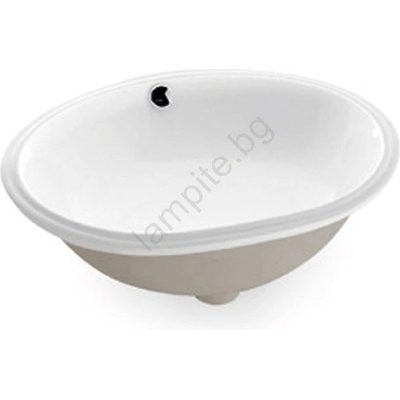 Bathco 0054 - Вграден умивалник MODENA 43, 5x38, 5 см порцелан/бял (BO0008)