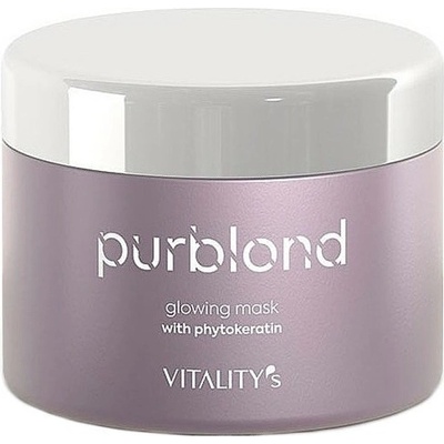 Vitalitys Purblond Glowing Mask keratínová maska pre studenú blond vlasov 200 ml