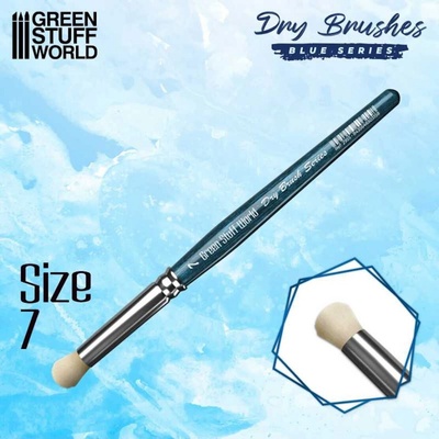 Green Stuff World Dry Brush: Blue Series - Size 7 (Green Stuff World)