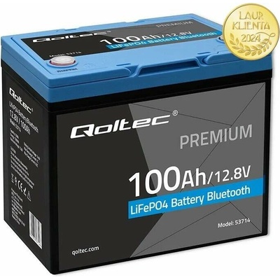 Qoltec 53714 LiFePO4 12,8V 100Ah 1280 Wh Bluetooth BMS