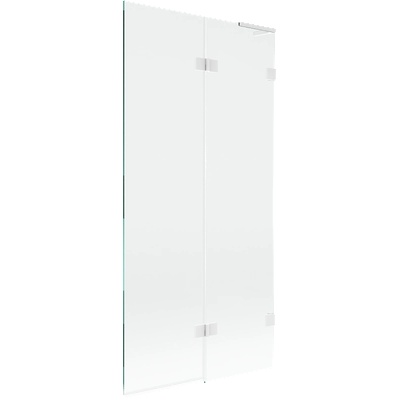 Mexen Lunar L сгъваем параван за вана 2-крилен десен 90 x 150 см, прозрачeн, бял - 897L-090-100-20-00-P (897L-090-100-20-00-P)