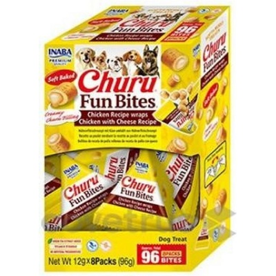 Churu Dog Fun Bites Chicken wraps Chick&Chees8 x 12 g