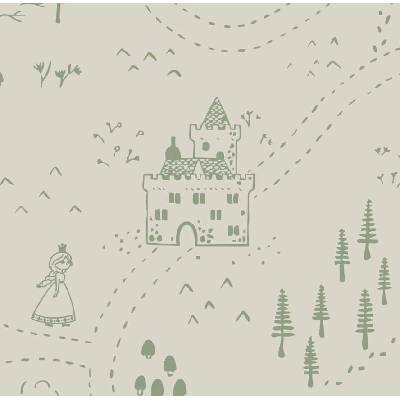 STOKKE Prostěradlo Sleepi V3 Sage Green Map