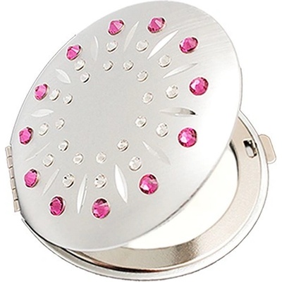 Elenpipe EL 01.12 kosmetické kapesní zrcátko se Swarovski Elements Sun fuchsia