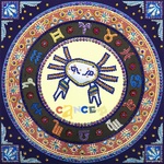  Диамантен Гоблен "Зодия Рак" - 35 x 35 см, Специални мъниста