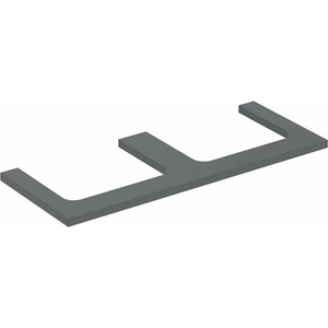 Geberit Плот за мивка Geberit One с двоен изрез, лава мат 120 см (505.345.00.3)