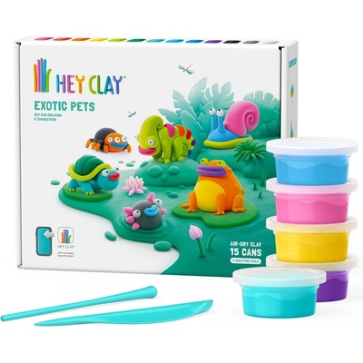 TM Toys Hey Clay Exotické zvieratká