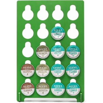 Image 1 of YOKI Дървена Поставка За 20 Капсули Nespresso Зелена