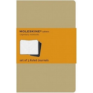Moleskine Moleskine Ruled Cahier - Kraft Cover (3 Set) | Moleskine