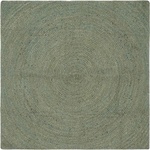 vidaXL Килими за помещение Маслиненозелено 120 x 120 cm юта (42010582)