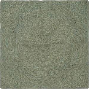 vidaXL Килими за помещение Маслиненозелено 120 x 120 cm юта (42010582)