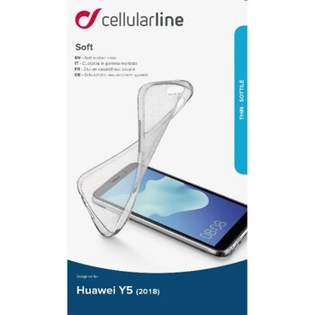 Image 1 of Cellularline Силиконов гръб Cellular Line за Huawei Y5 2018 - Прозрачен