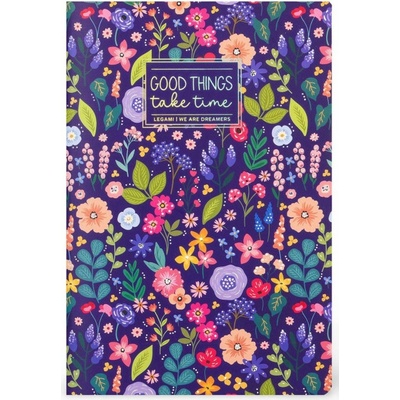 Legami Zápisník Lined Notebook Quaderno Medium Flowers