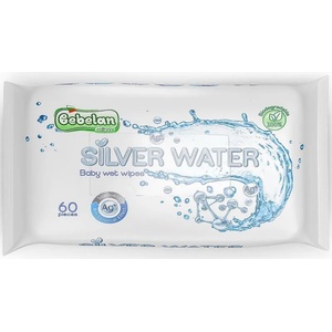 Bebelan Влажни кърпи Bebelan - Silver Water, 60 броя (3800232570152) - ozone