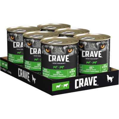 Crave Adult jahňacie a hovädzie 24 x 400 g