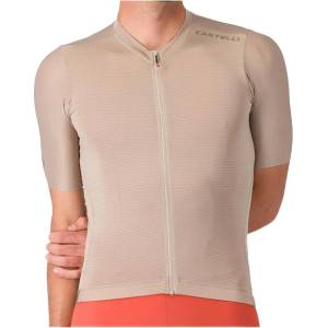 Castelli Мъжка фланелка с къс ръкав за колоездене Castelli Espresso 2 Jersey Cycling jersey - Clay (056-3889-0312)