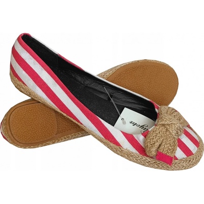 Detské baleríny topánky pepegi espadryle zasúvacie slip on mo:104 červené