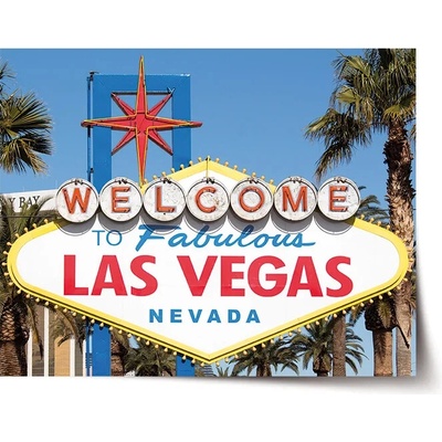 Sablio Plagát Welcome to Las Vegas - 90x60 cm