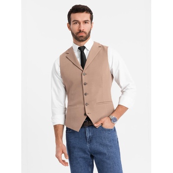 Ombre Clothing Прилепнала елегантна мъжка жилетка с еластан и лацкани ръбове Ombre Clothing Ombre Clothing | Kafyav | МЪЖЕ | S