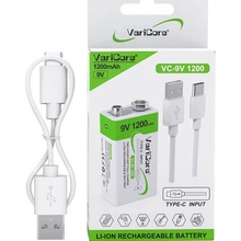 everActive 6F22/9V Li-ion 550 mAh s USB TYPE C