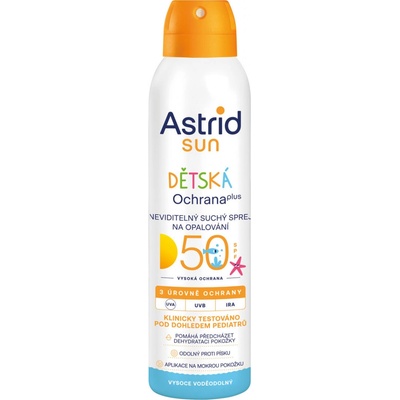 Astrid Sun Detský neviditeľný suchý sprej na opaľovanie SPF 50 150 ml