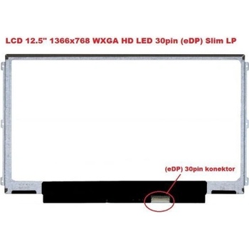 Dell Latitude 12 E7270 display 12.5" LED LCD displej WXGA HD 1366x768 matný povrch