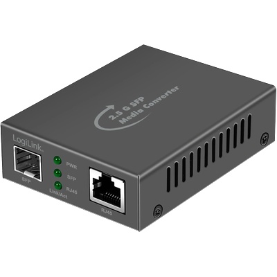LogiLink 2.5 Gigabit Media Converter RJ45 към SFP