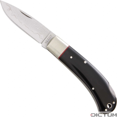 DICTUM 719761 - Hiro Suminagashi Folding Knife, Black Micarta