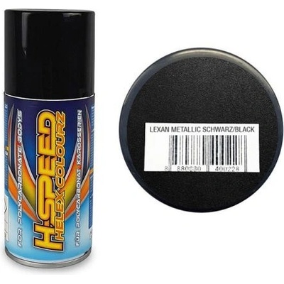 H-Speed farba v spreji 150 ml metalická čierna