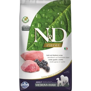 N&D Prime Adult Medium & Maxi lamb & blueberry 2,5 kg