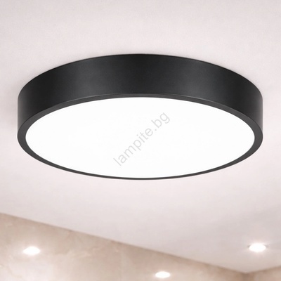 Brilagi - LED таванно осветително тяло за баня POOL LED/36W/230V Ø 40 см IP54 черно (BG3892)