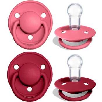 Bibs De Lux silikon 2 ks Coral / ruby