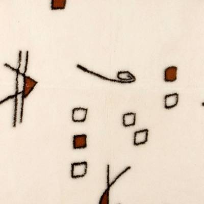 Ovčí věci Polštář z ovčí vlny válec Vzor geometrie Válec 40x15