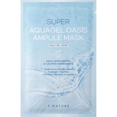 S. Nature Aqua Ампулна лист маска за лице Oasis, 30 ml