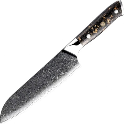 IZMAEL Damaškový kuchynský nôž Wakana Santoku 17.8 cm