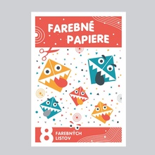 Farebný papier A4 8 listov