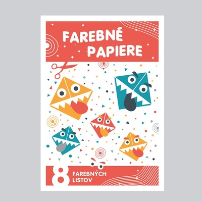 Farebný papier A4 8 listov