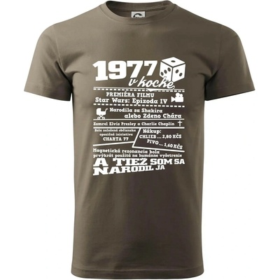 1977 v kocke tričko Army