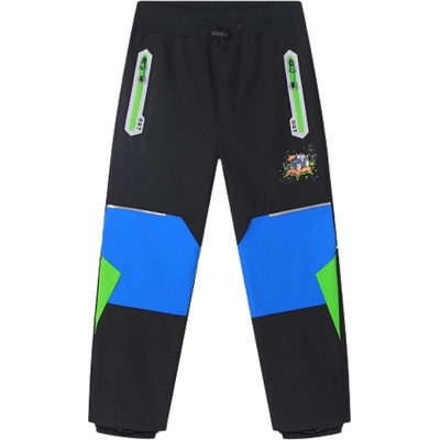 Kugo dětské softshellové kalhoty bez fleesu HK5652 černá