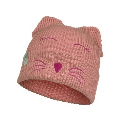Buff Knitted Hat Funn Cat Sweet