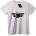NOONEBRAND Тениска Череп с Крила - 2XL, White