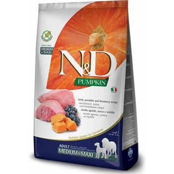 N&D Grain Free Adult Medium & Maxi lamb & blueberry with pumpkin 2,5 kg