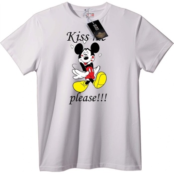 NOONEBRAND Тениска Mickey Целуни Ме - XS, Black